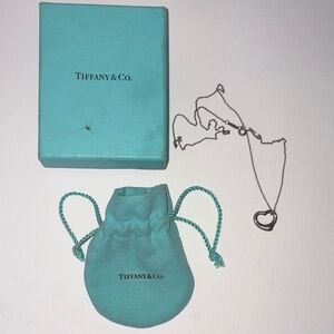 Tiffany & Co. Silver Heart Pendant Necklace